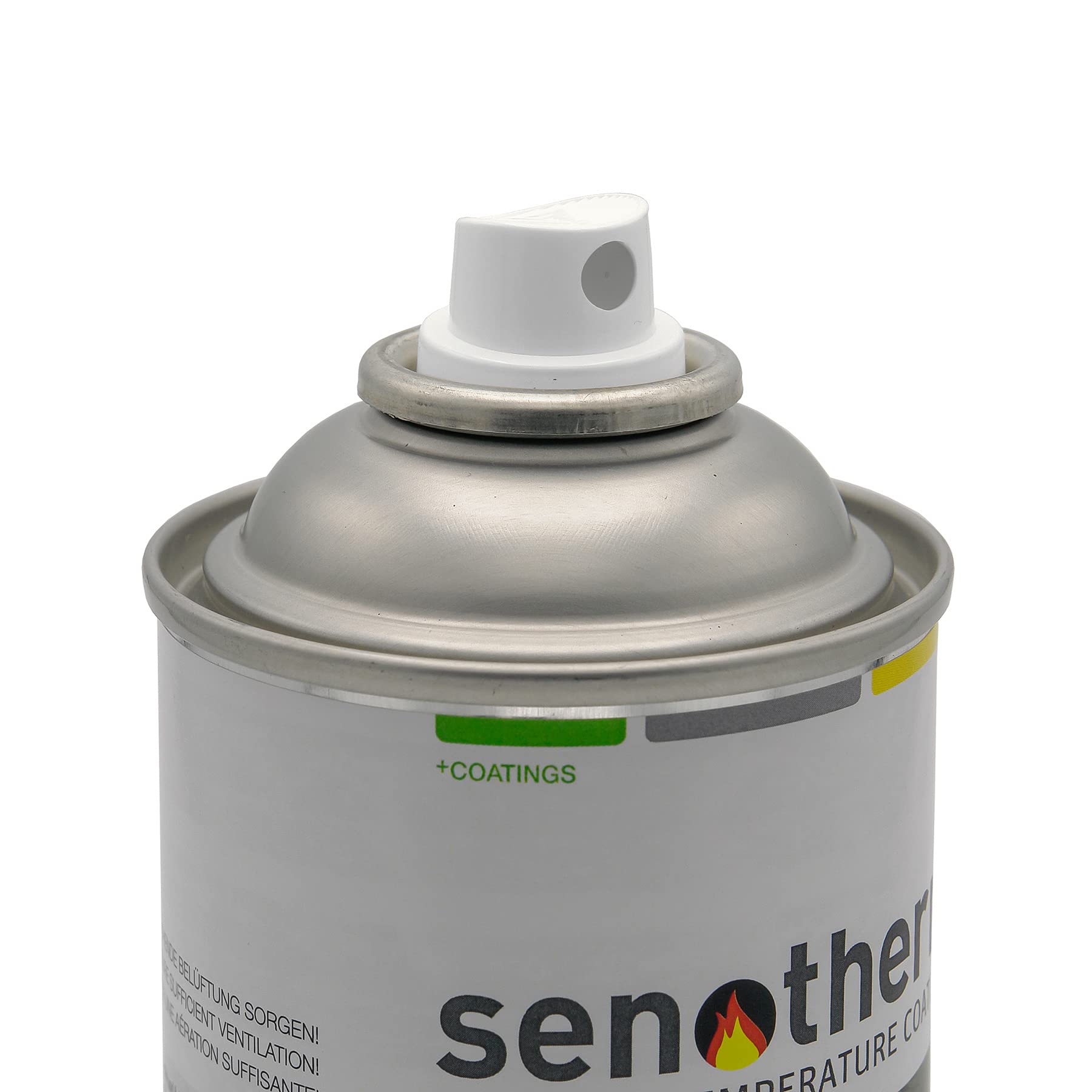 Senotherm Ofenlack Sprühdose 400ml creme weiß/perl-weiß 17-1102-707166 Weilburger bis 600°C Hitzebeständig für Kaminofen Einsatz Grill oder Ofenrohr zum Ausbessern kleinerer Lackfehler