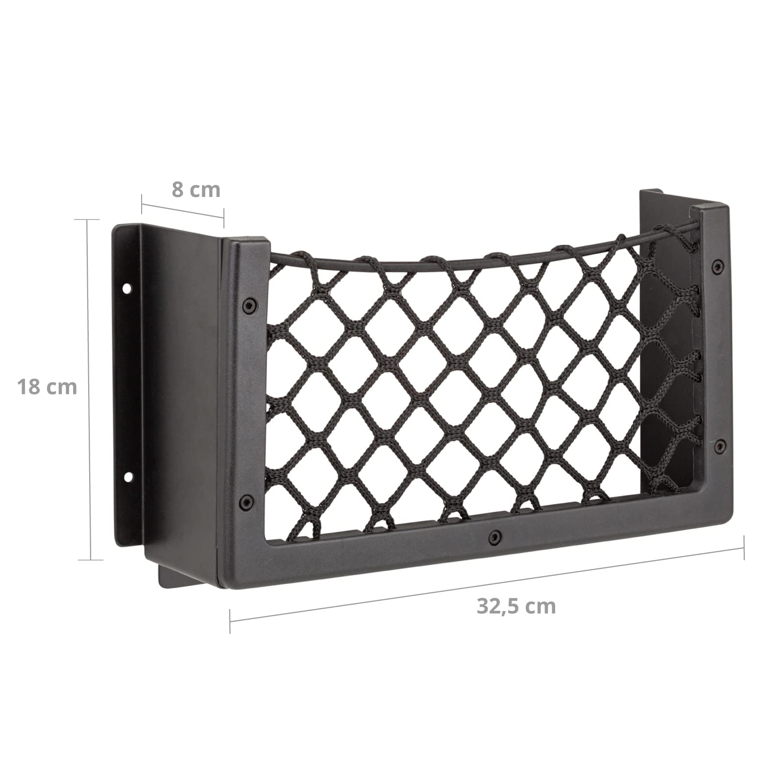 BRUNNER 0420015N Retina Portaoggetti, Netray HD Small, in Alluminio, Misure 32.5 X 18 X 8 Cm
