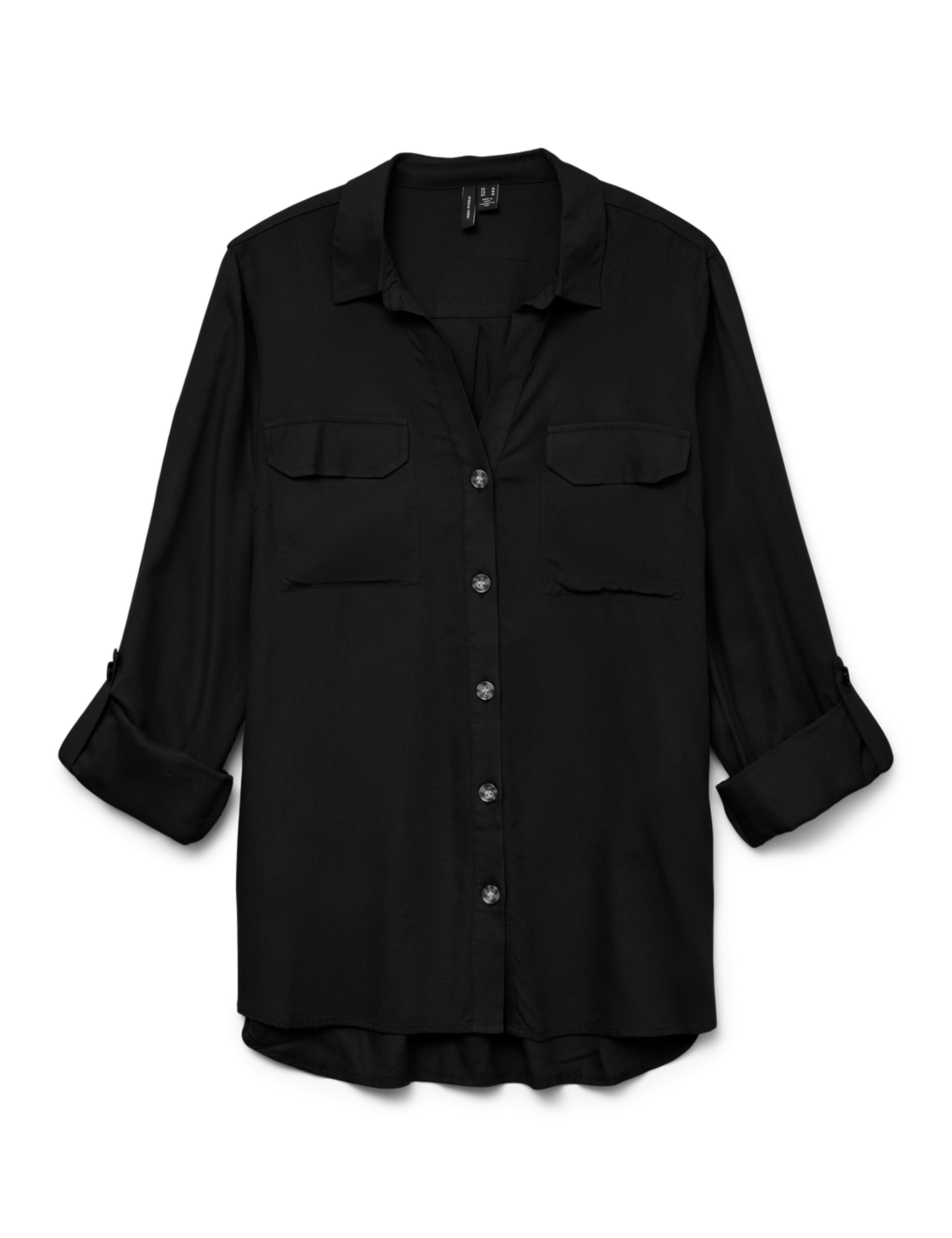 VERO MODA Womens Long Sleeve Shirt Black 8