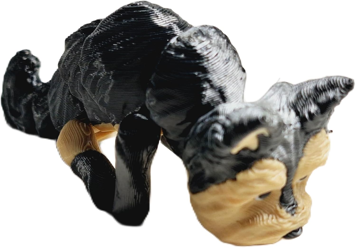 Flexibabies Cute Mini Puppy Fully Articulated 3D Printed 3.5" Baby Dog Fidget Toy (Yorkshire Terrier)