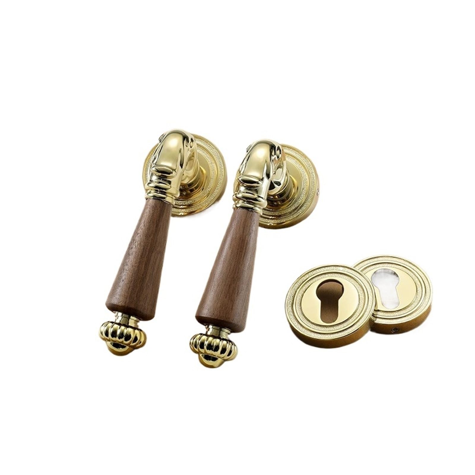 FBXRXZFPJ Indoor Bedroom Wooden Door Split Silent Lock(PVD Gold)