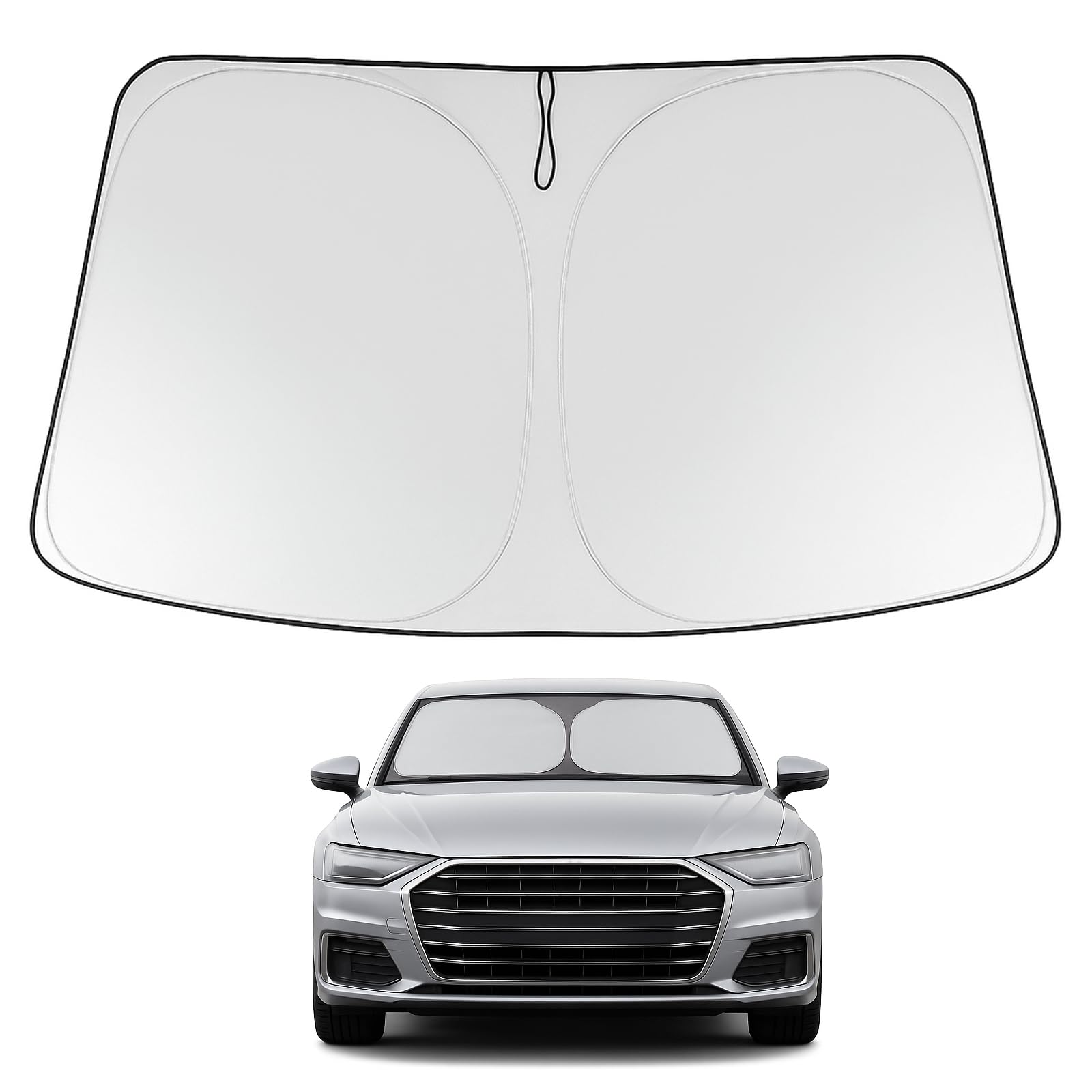 Proadsy Custom Fit 2019-2025 Audi A6 Windshield Sun Shade, Blocks Heat
