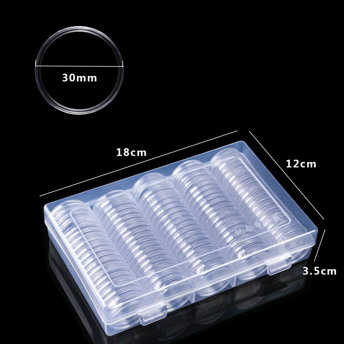 Bote De Rangement Pour Pièces De Monnaie - QQMORA - Transparent - 100