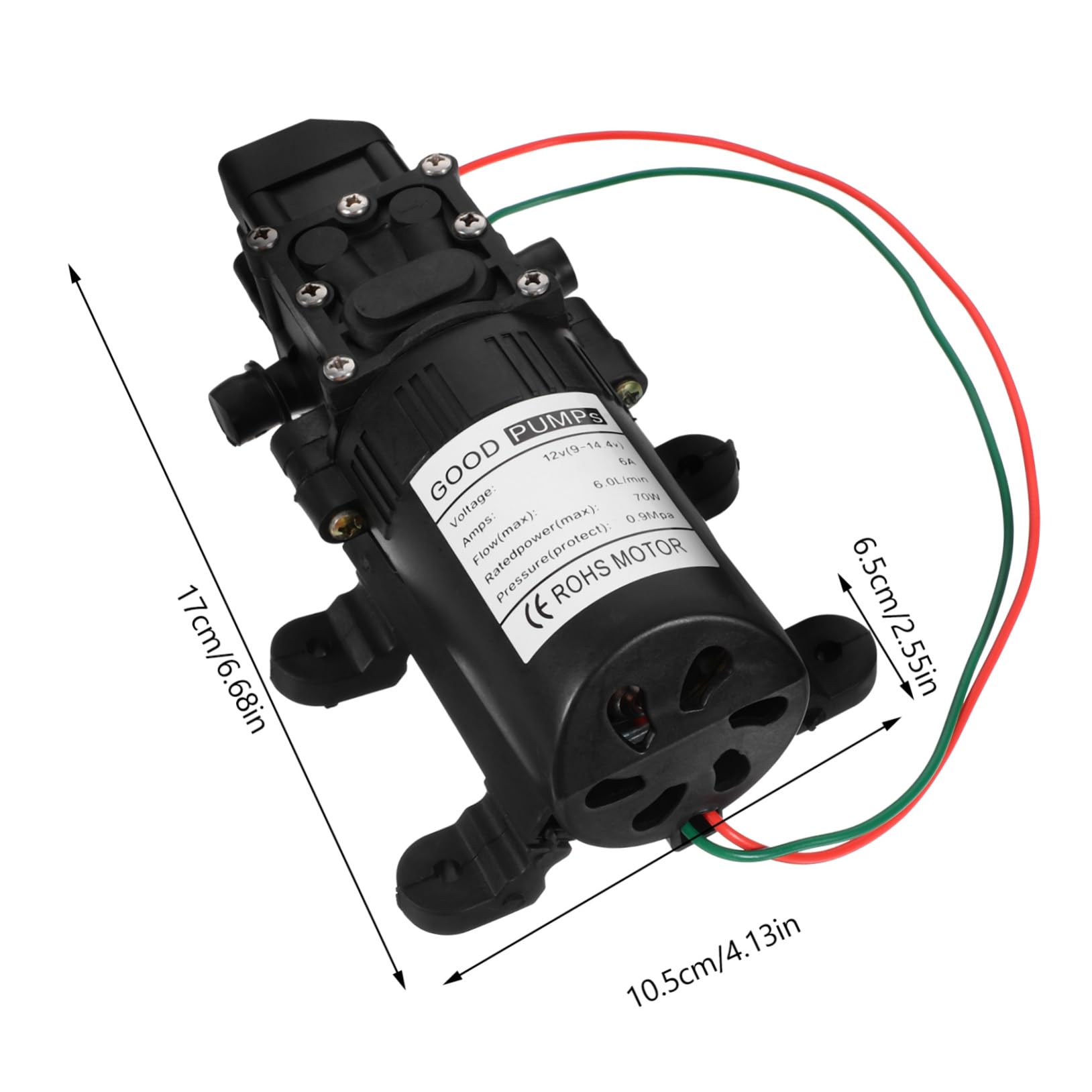 LALAFINA Self Priming Diaphragm Pump for Car Washing Sprayer Pump with High Pressure Compact Design for Transfer Durable and Easy to Install