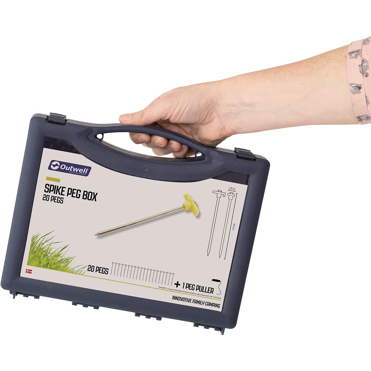 Captain Stag M-9721 Tent Tarp Parts, Pegs, Titanium V-Shaped Pegs, 7.1 inches (18 cm), Lightweight, Made in Japan, Silver