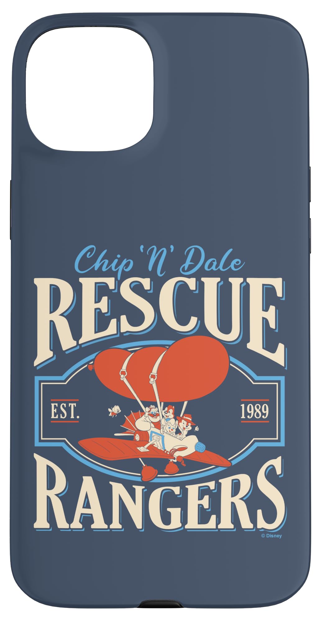 iPhone 15 Plus Disney Chip 'n' Dale Rescue Rangers Group Vintage Airplane Case