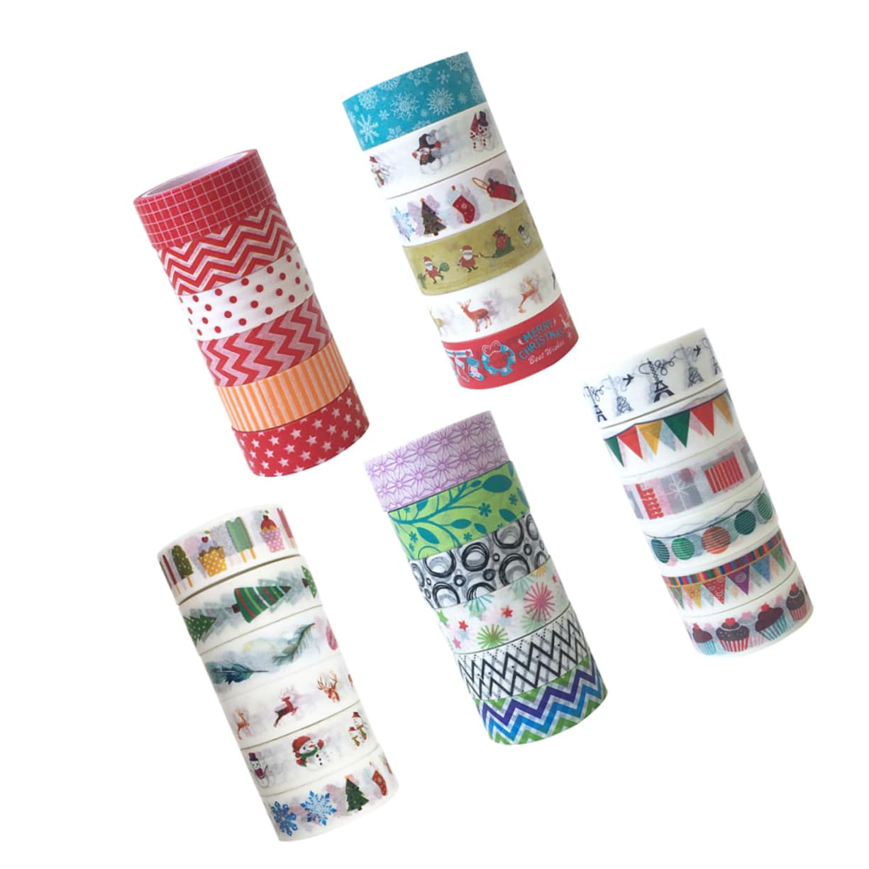 Ozdoby świąteczne, taśma papierowa Washi 90 rolek vintage chińska japońska taśma świąteczna taśma dekoracyjna wakacyjna taśma Washi kreatywna taśma papierowa Washi japoński papier ręka A
