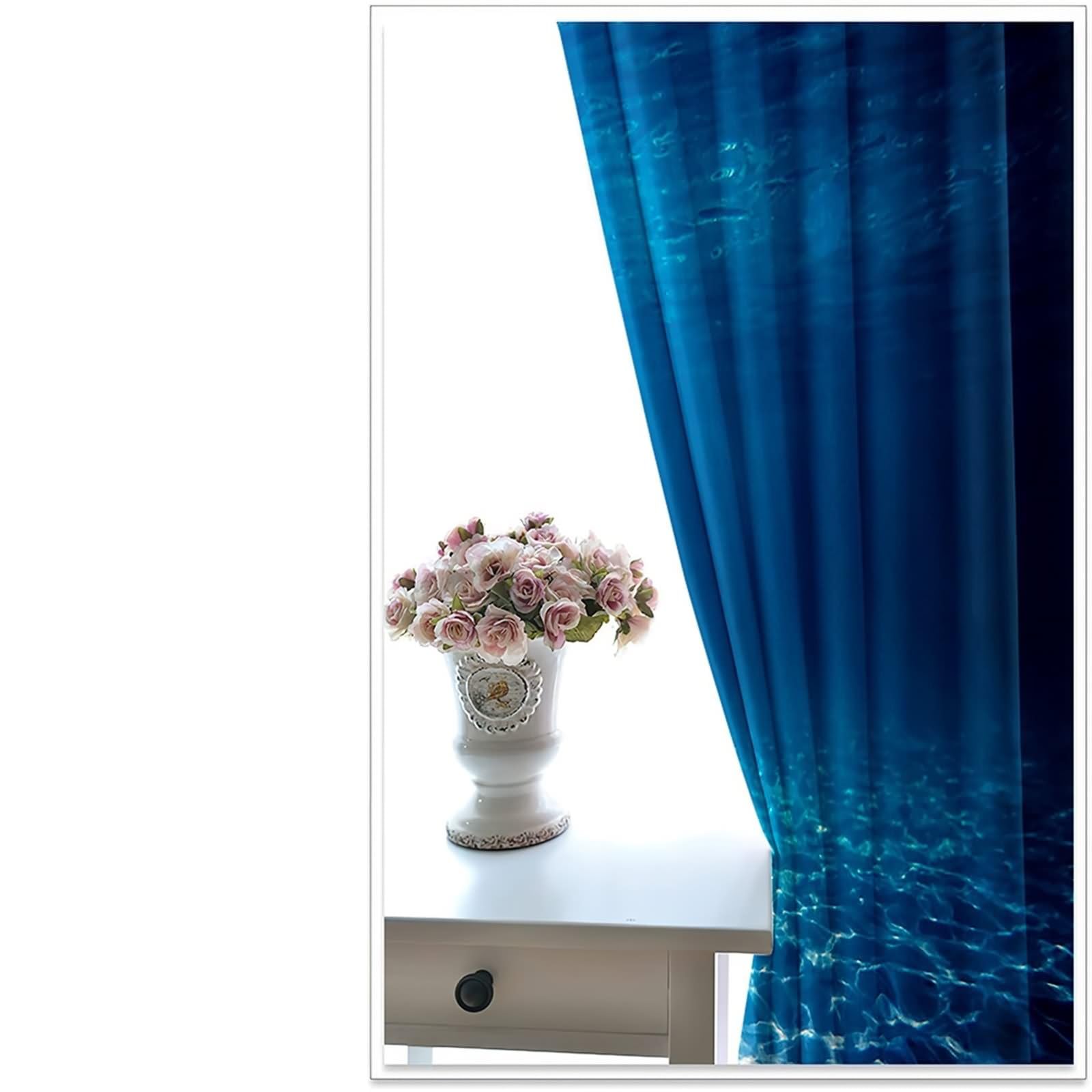 Rideau Bleu, Rideau Chambre Homme sous-Marin Polyester Lot de 2 428x244cm pour Fenêtre de Salon Balcon