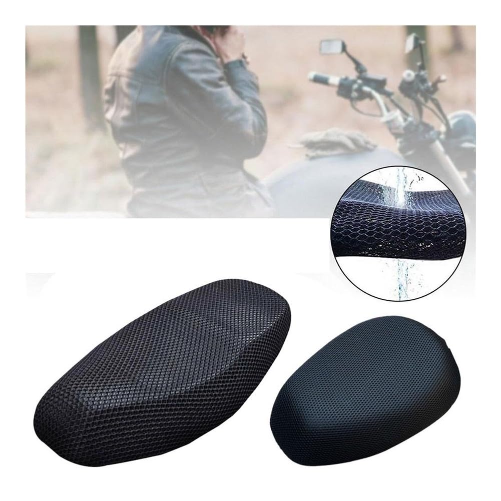 Funda Asiento de Motocicleta Almohadilla Antideslizante De Malla para Asiento De Coche, Transpirable, Funda De Cojín para Motocicleta, Funda Protectora para Asiento De Motocicleta