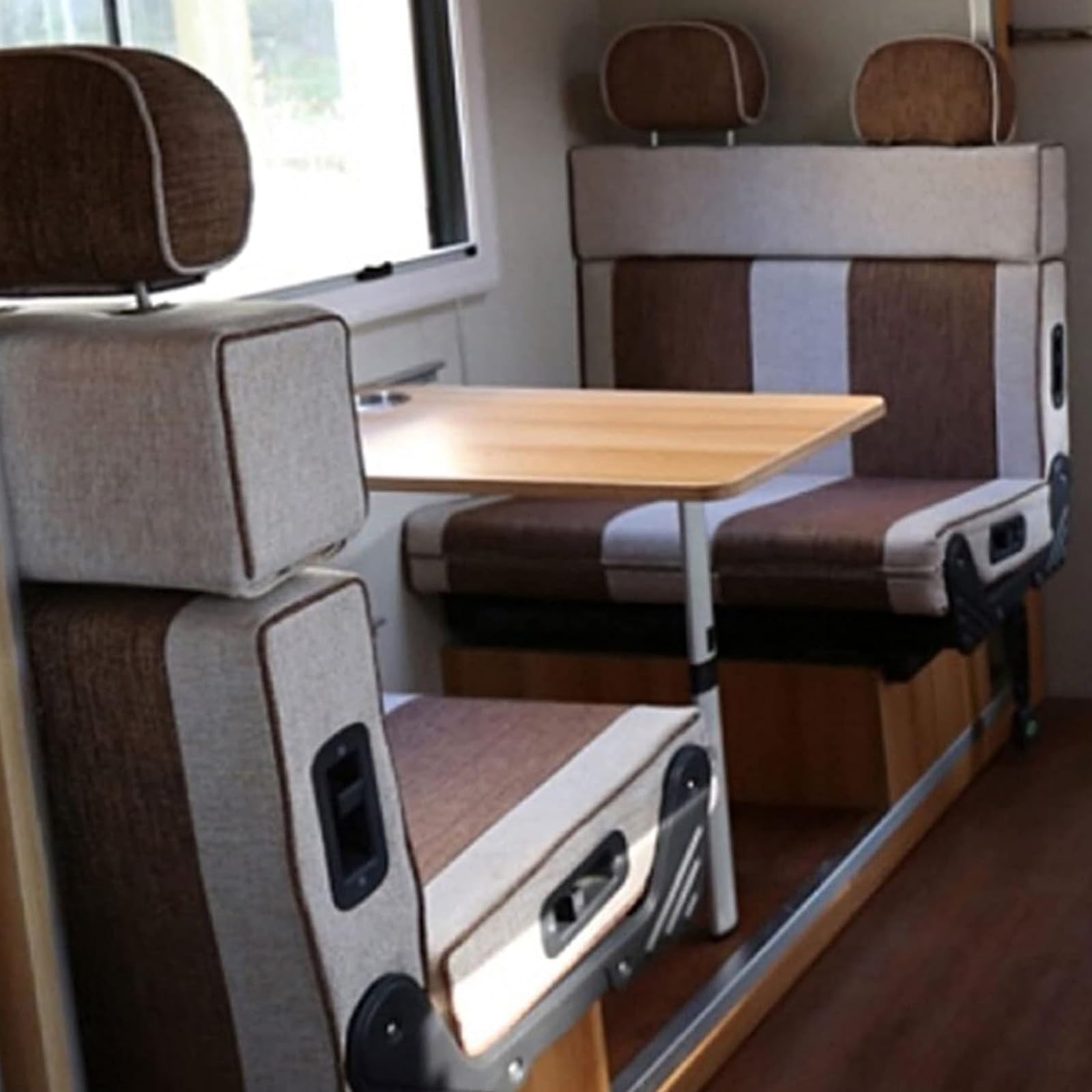 Base per Tavolo per Camper, Gamba Pieghevole da 70 cm, Staccabile, Base in Alluminio per Yacht, Camper e Roulotte