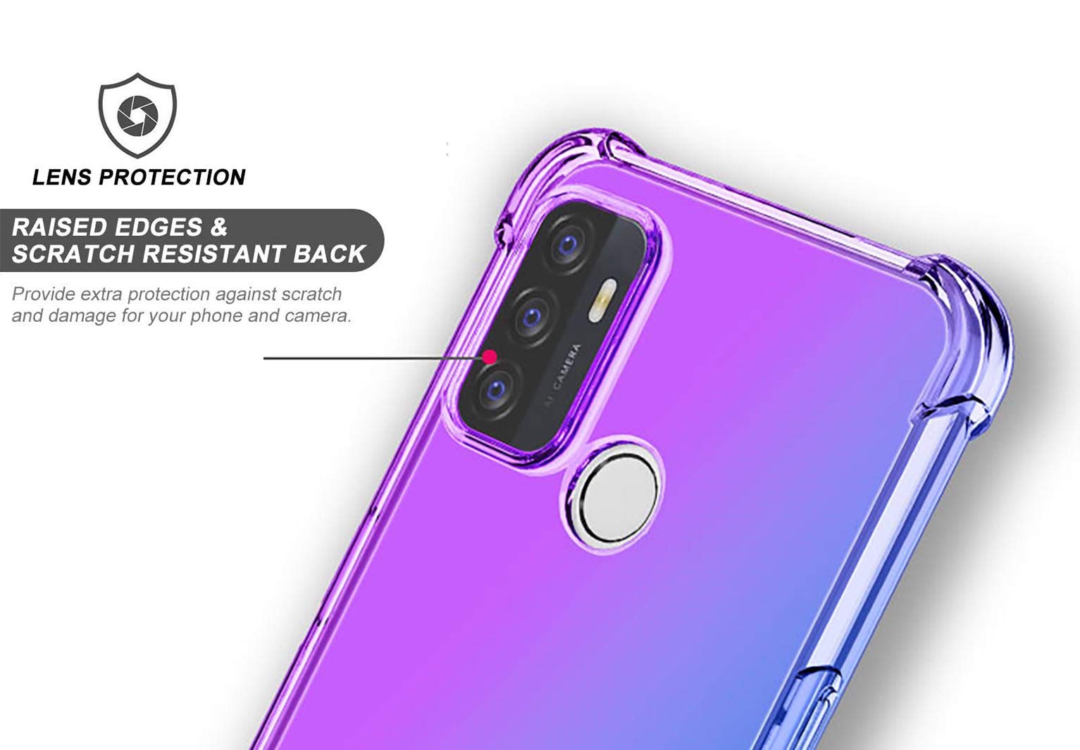 Wousunly Compatibile con Cover Oppo A53 Glitter Trasparente,Custodia Oppo A53S Sottile Silicone Brillantini Case (Verde