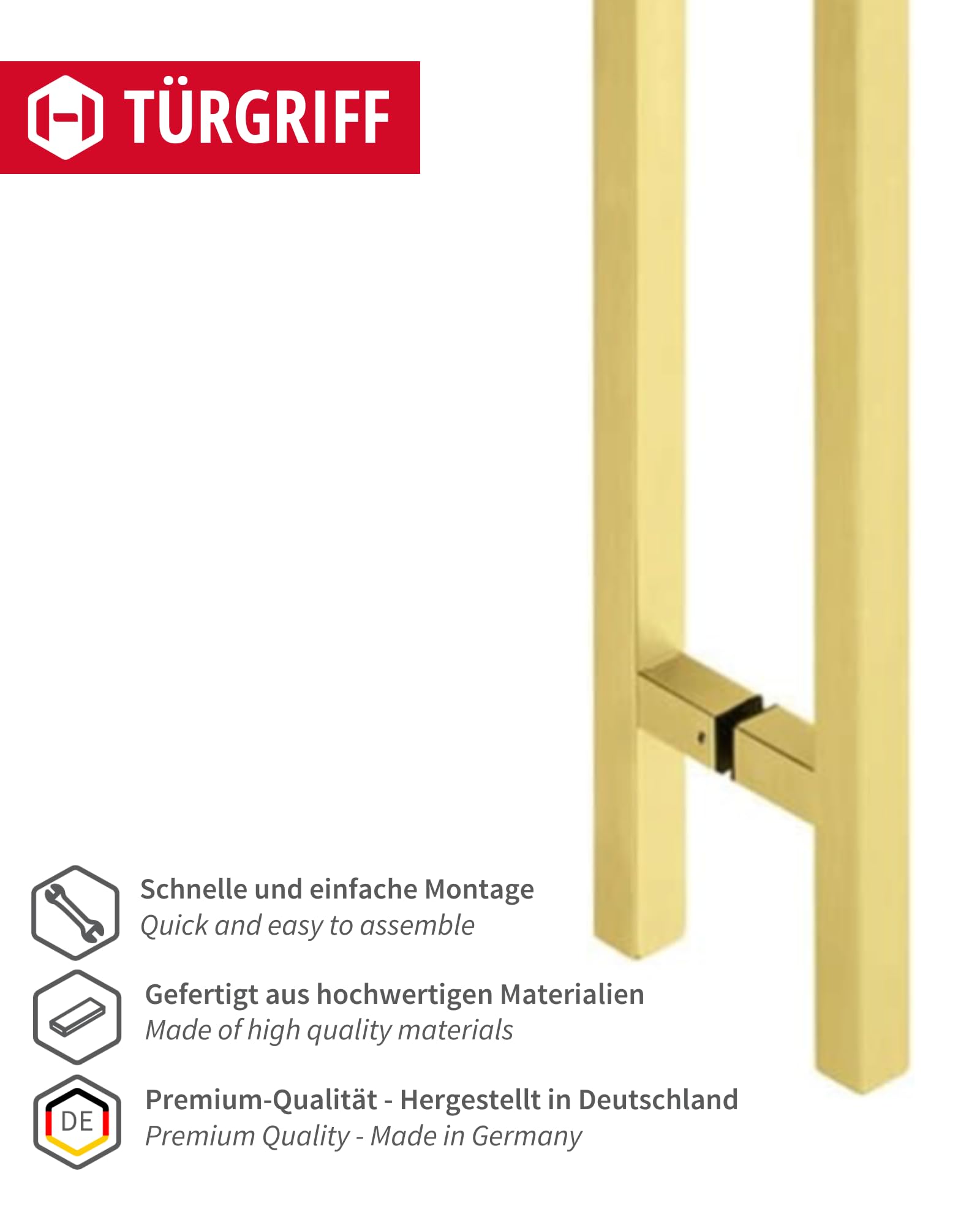 JUVA Perno Quadrato 8x150 Mm | Per Maniglie Porte | Acciaio Temprato | 1 Pezzo - Foto 11