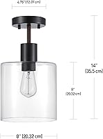 Vista 2 de Globe Electric Lámpara Harrow 60333 para montaje semiempotrado