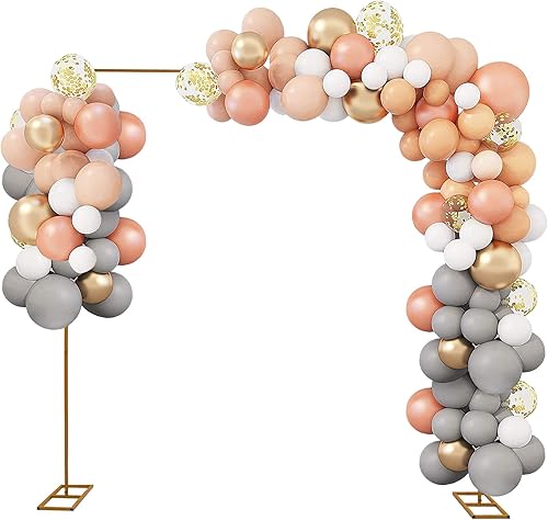 Arcos de boda para ceremonia, soporte de arco de globos, soporte de arco de telón de fondo, fácil montaje, cenador de jardín para boda, ceremonia,