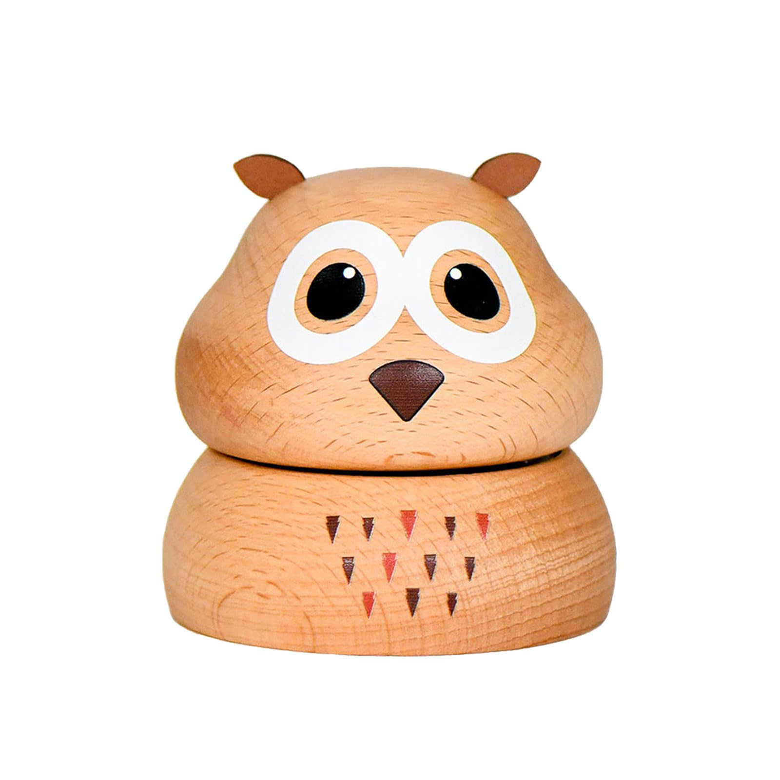 Tsophreniq Owl Handcraft Wooden Mushroom Rotating Musical Box Classical Melodies Rotating Usic Box Home Decoration For Kids Adults Handcraft