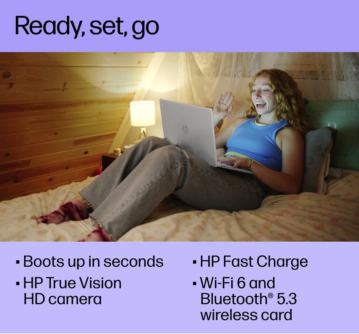 HP Chromebook Laptop 15 (15.6" Anti-Glare, Intel N200 (> i3-1115G4), 8GB DDR5 RAM, 128GB Storage (64GB eMMC + 64GB SD Card)) Home & Student, Wi-Fi, Numeric KB, Webcam w/Shutter, Chrome OS, Silver