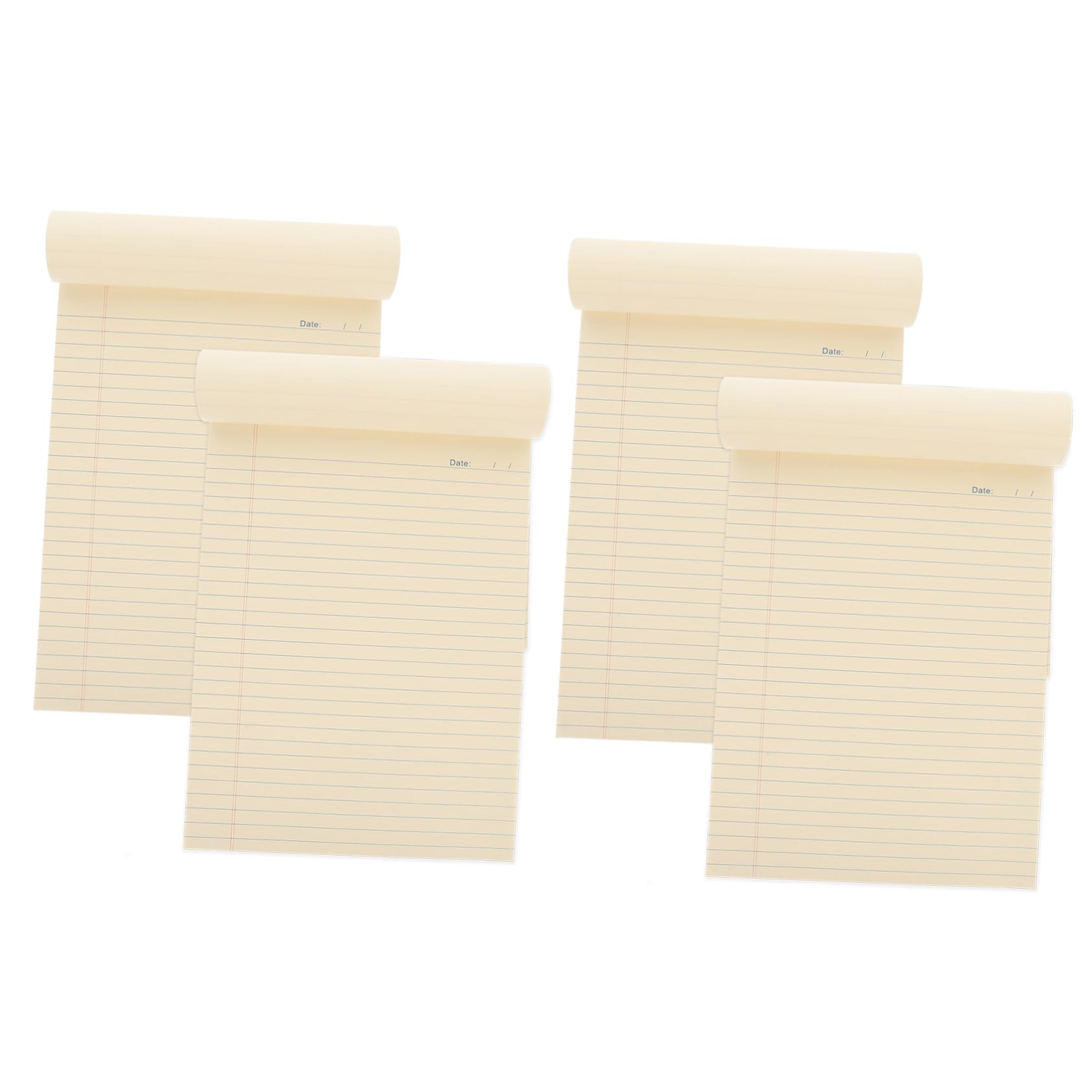 HOMSFOU 4stücke Liniertes Tragbarer Memoblock Abreißblock aus Hochwertigem Papier Notizblock für Ideen und Notizen Liniertes Notizbuch