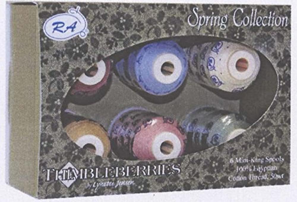 Robison-Anton Thimbleberries 6-Pack Cotton Thread Collection, Spring