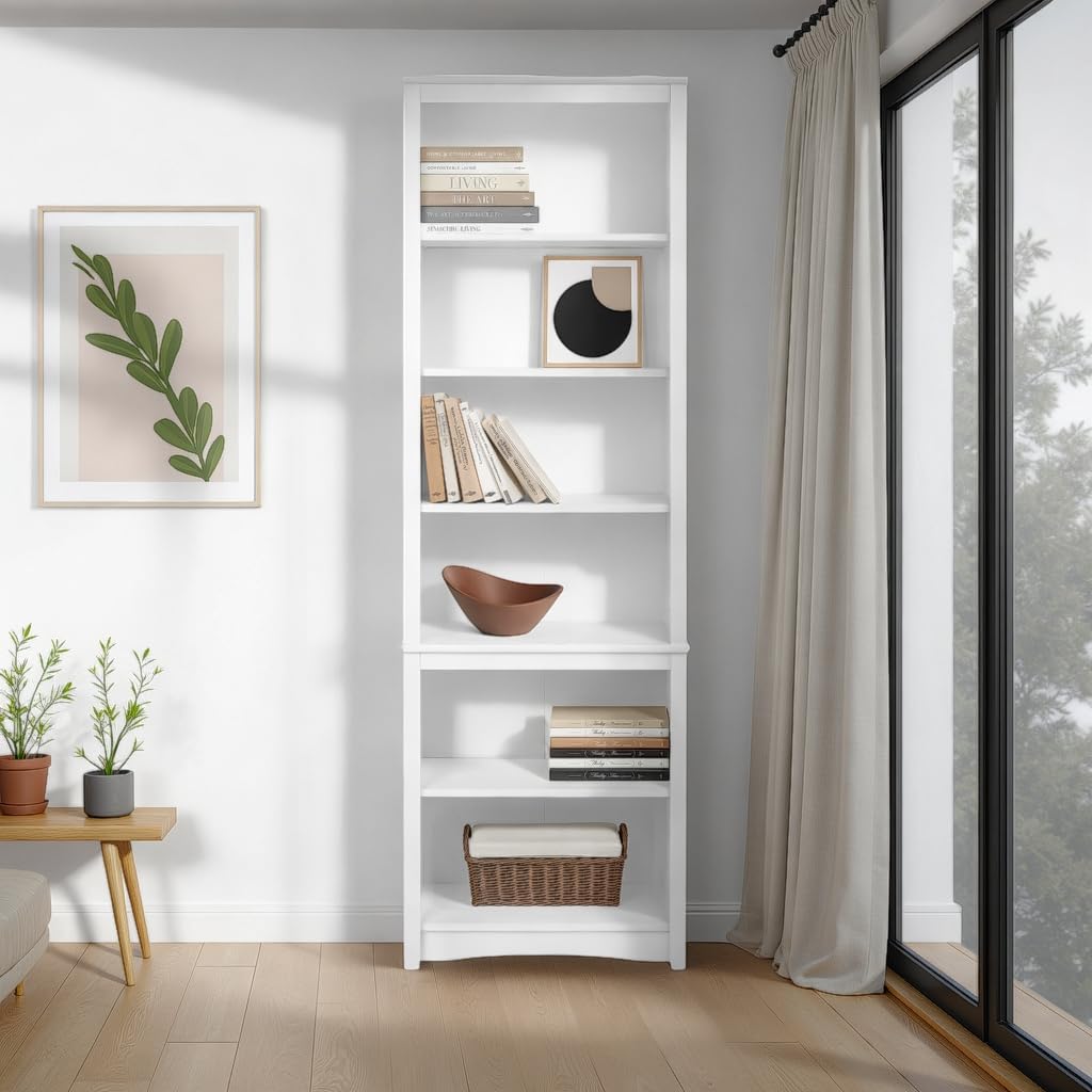 Snapklik.com : Prepac Sonoma Tall 6-Tier Bookcase 80