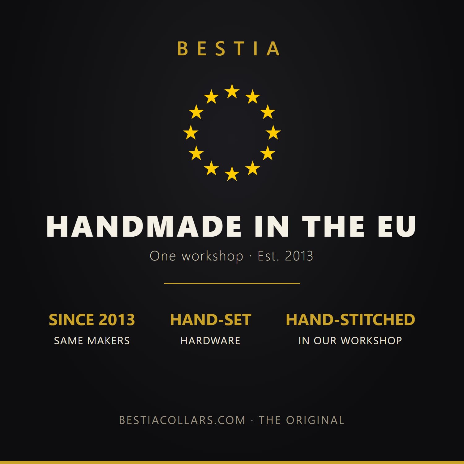Bestia Maximus Hundehalsband, Echtleder, für große Rassen, Cane Corso, Rottweiler, Boxer, Bullmastiff, Dogo, hochwertiges Hundehalsband