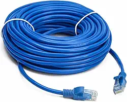 Cabo de Rede Azul Ethernet RJ45 Com Conector Cabo15 Metros Resistente a Tensão Dobra Queda Patch Cord Cat5e Aluminio Cobreado PREMIUM ONYK