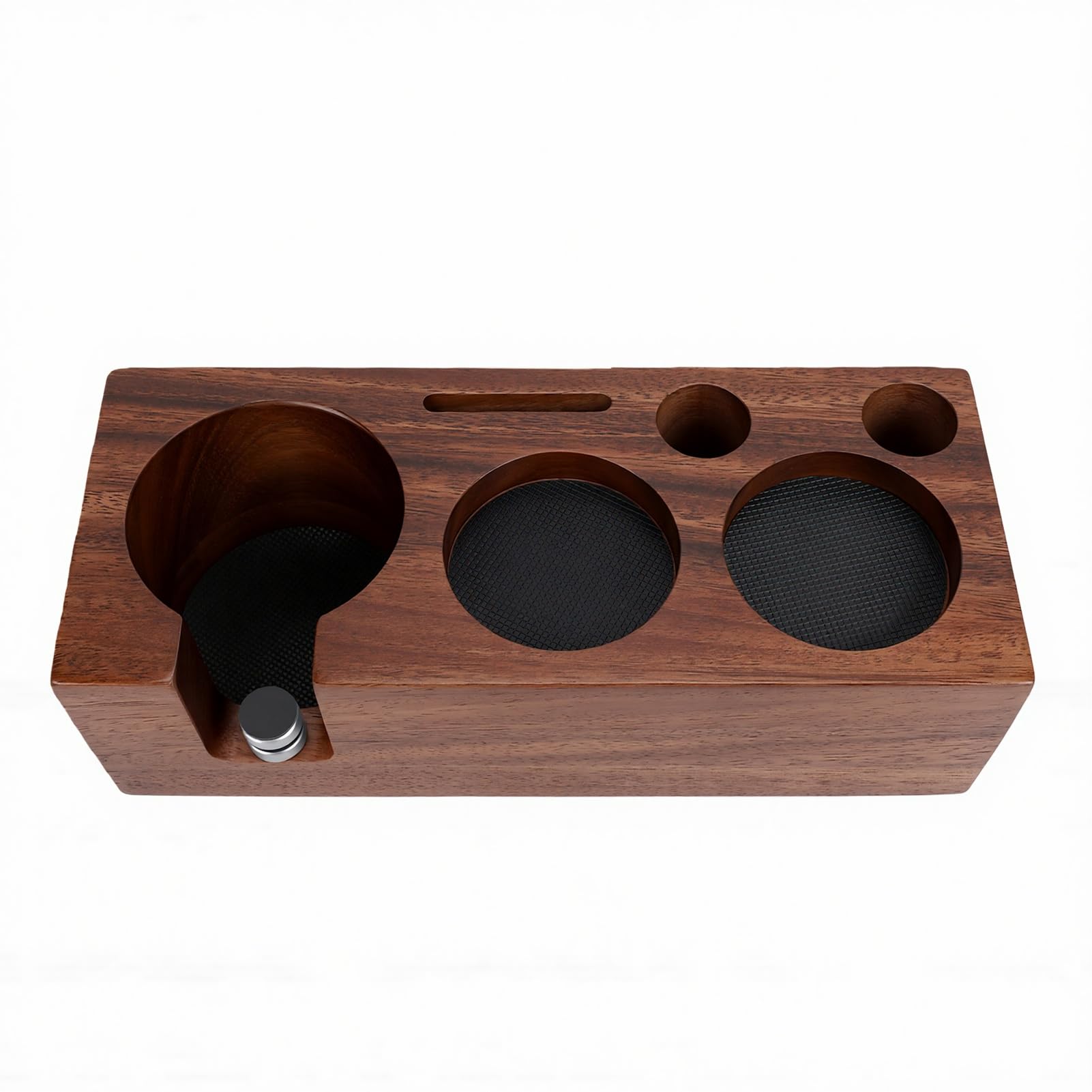 Stazione Tamping Caffè Legno Noce 51mm 53mm