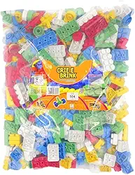 Kit Com 504 Peças Blocos De Montar Crie e Recrie Coloridas original - Gravo Brink