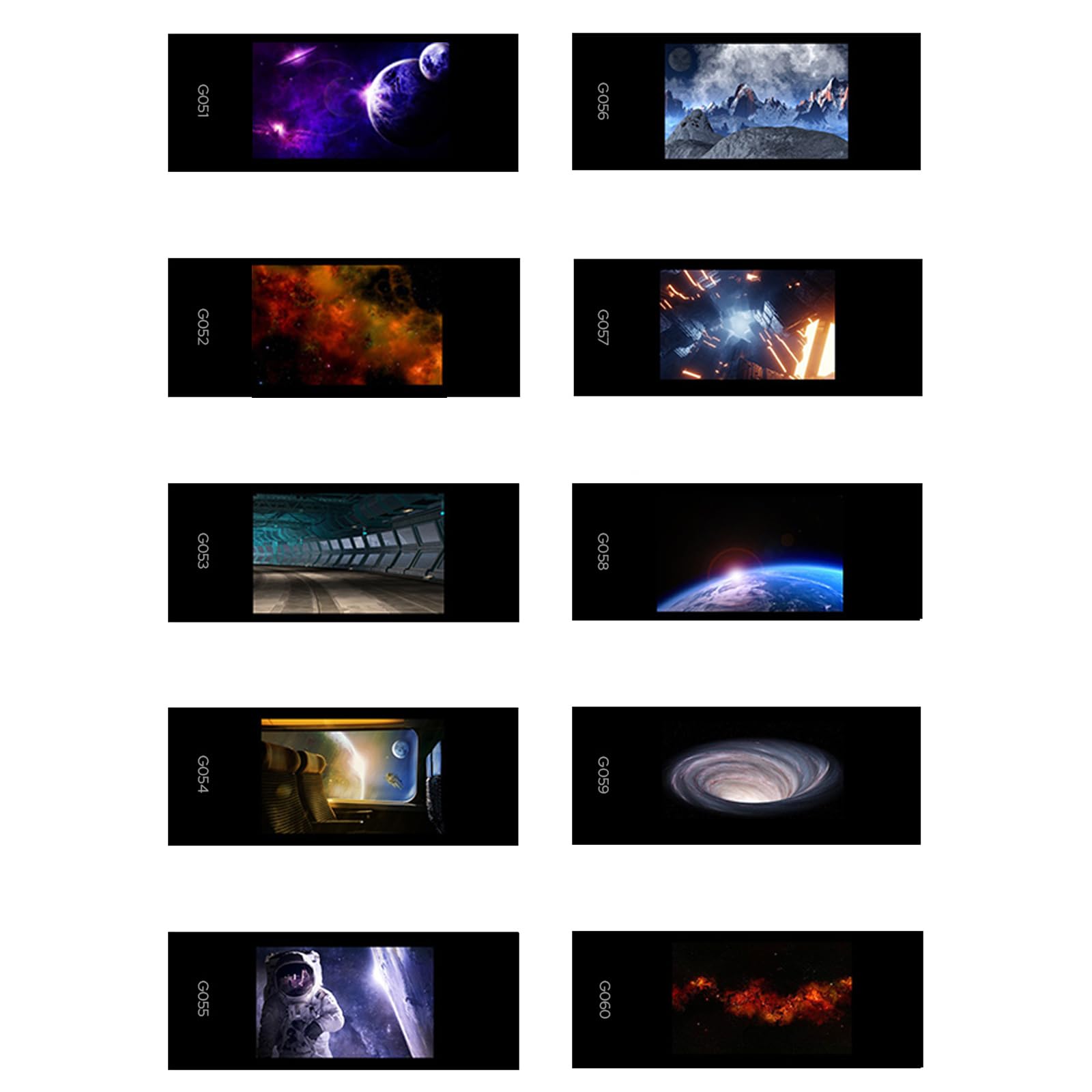 GODOXGOBO Pack: Environmental Designs (10-Pack) for use with Optical Spot Camera Flash Modeling Design for AK-R21 (SA-06)