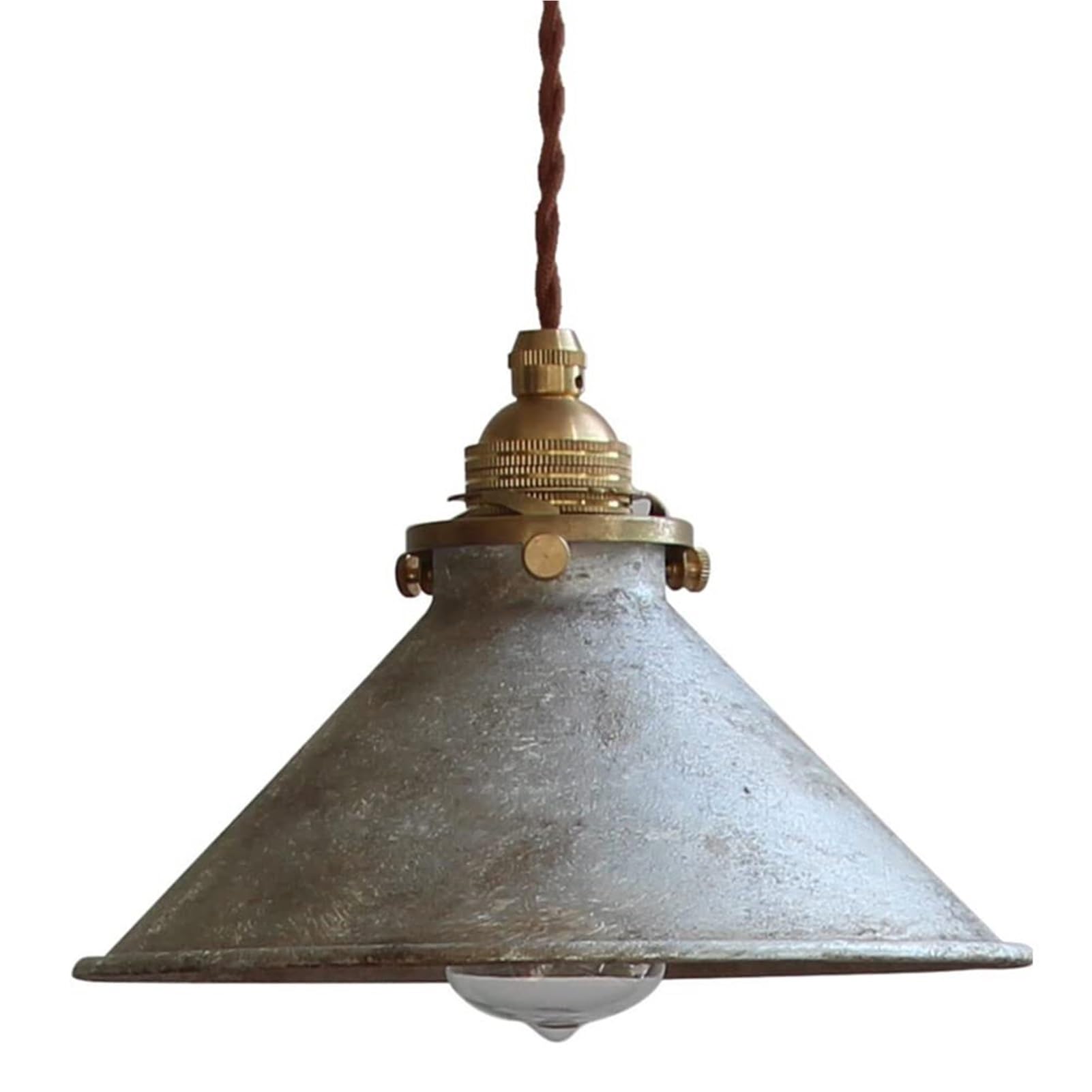 KBUUKYYXouy Modern Farmhouse Adjustable Mini Metal Shade Pendant Lamp Chandelier Hanging Lighting Ceiling Fixture E27 for Kitchen Island Dining Room Living Spaces(A,20 * 15cm)