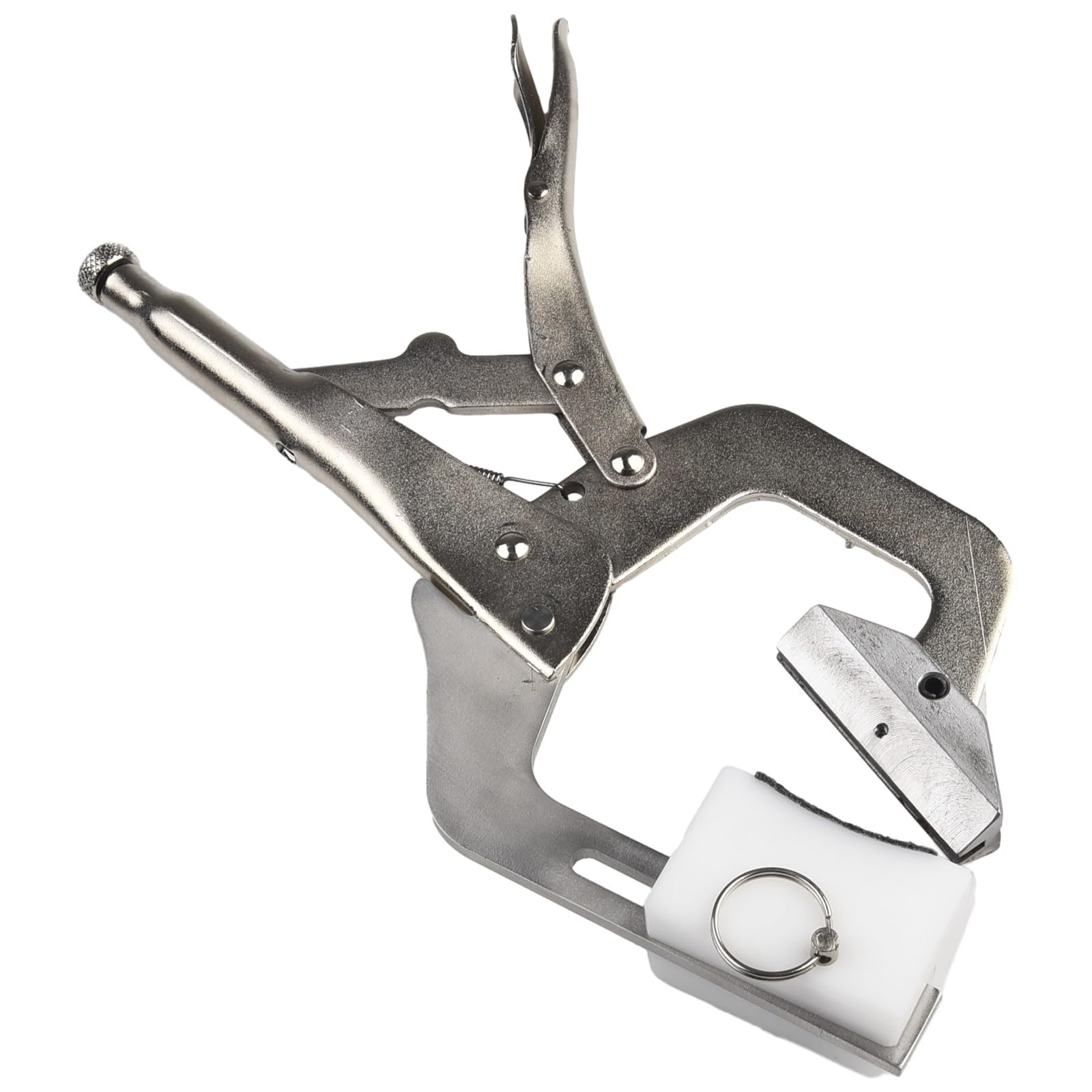 Strumento portatile con 9 inserti per raggio, per liutaio, regolabile, in acciaio, con supporto per il collo, per basso, ukulele, mandolino, banjo, fret con 9 inserti per raggio