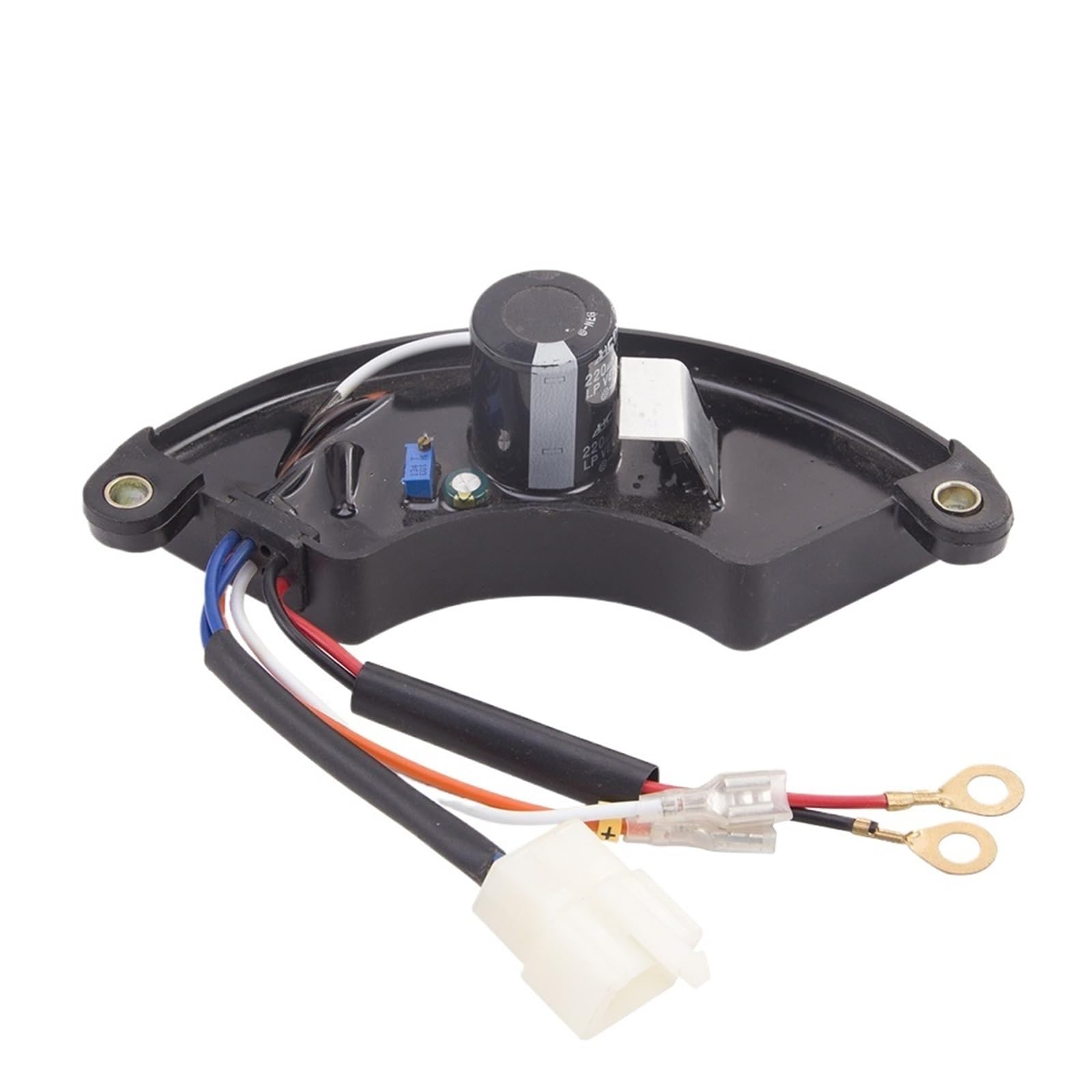 Generador eléctrico de Gasolina AVR de 5-8 kW, regulador automático de Voltaje de 220 V, estabilizador monofásico, 6 Cables, 470 UF, Capacidad de 250 V.