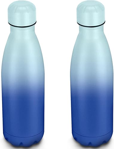 Miniatura 1 de Botella de agua de acero inoxidable con forma de botella de cola de 25 onzas, termo de metal aislado al vacío de doble pared, taza de viaje para