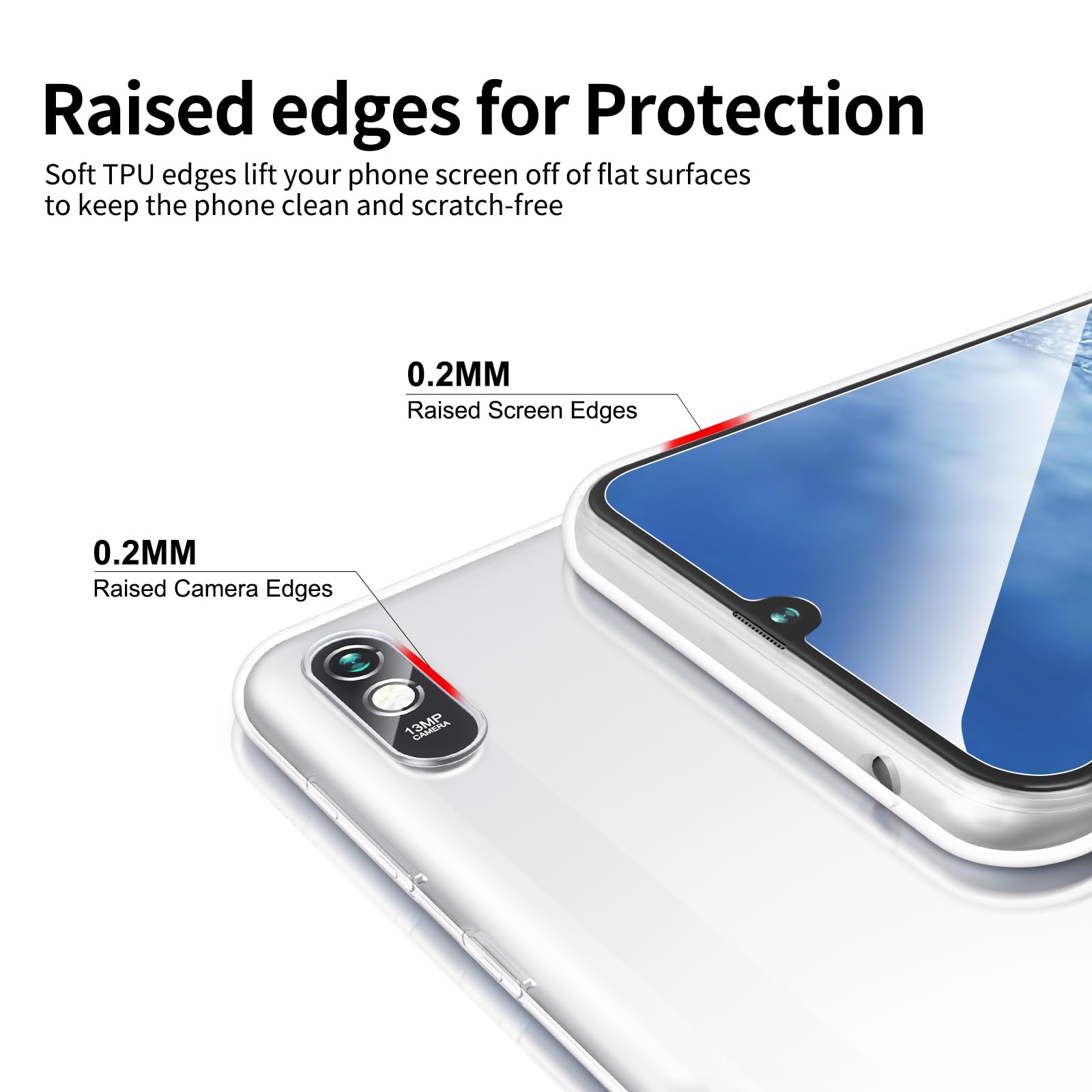Cover Trasparente + Pellicola Vetro Temperato Per Xiaomi Redmi 9a
