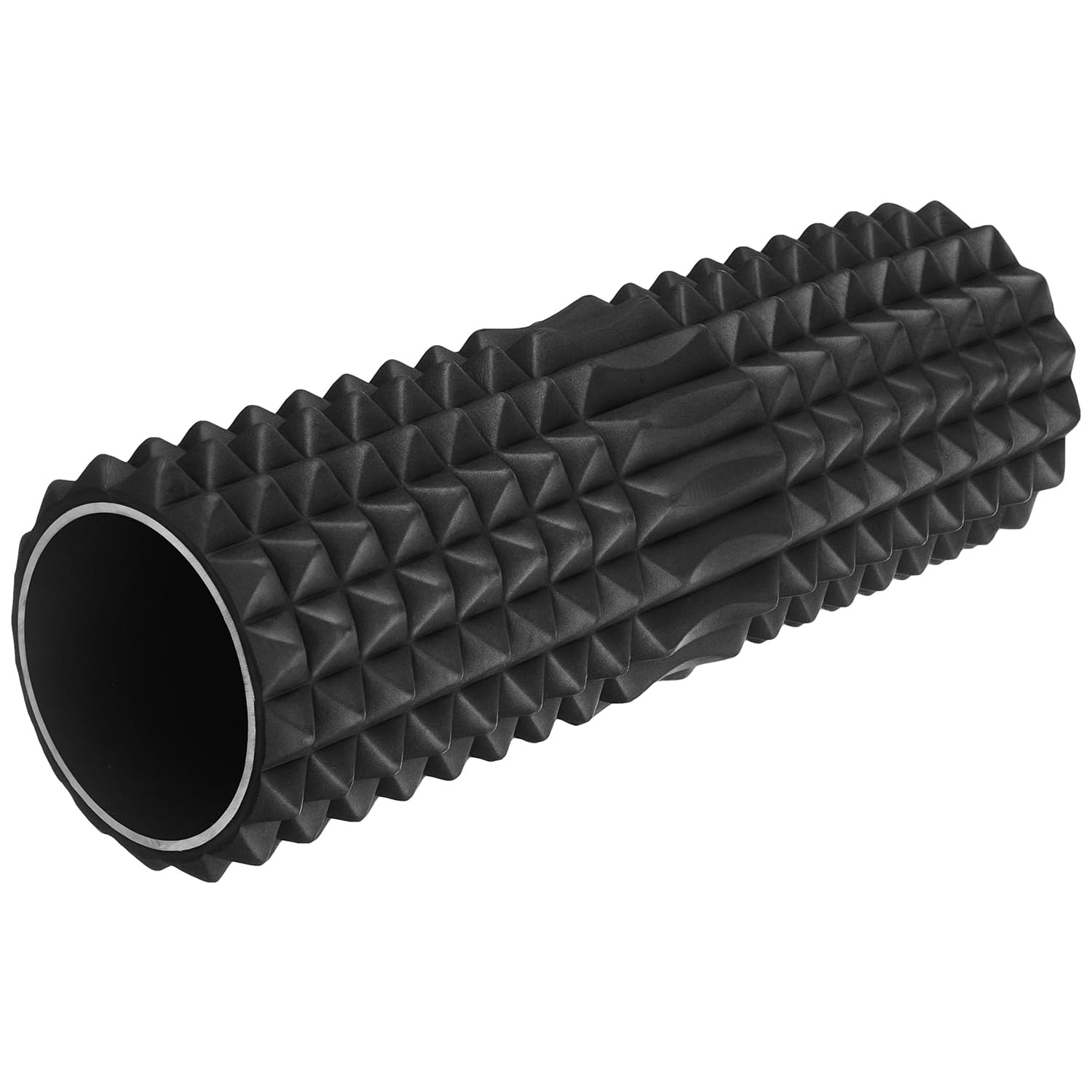 Amazon Brand - Symactive Soft Grid Foam & Deep Tissue Foam Roller For Deep Tissue Massage, Exercise, Fitness, Back Pain, and Physiotherapy, (Black, 18'' x 5'', 45 cm)-image-36