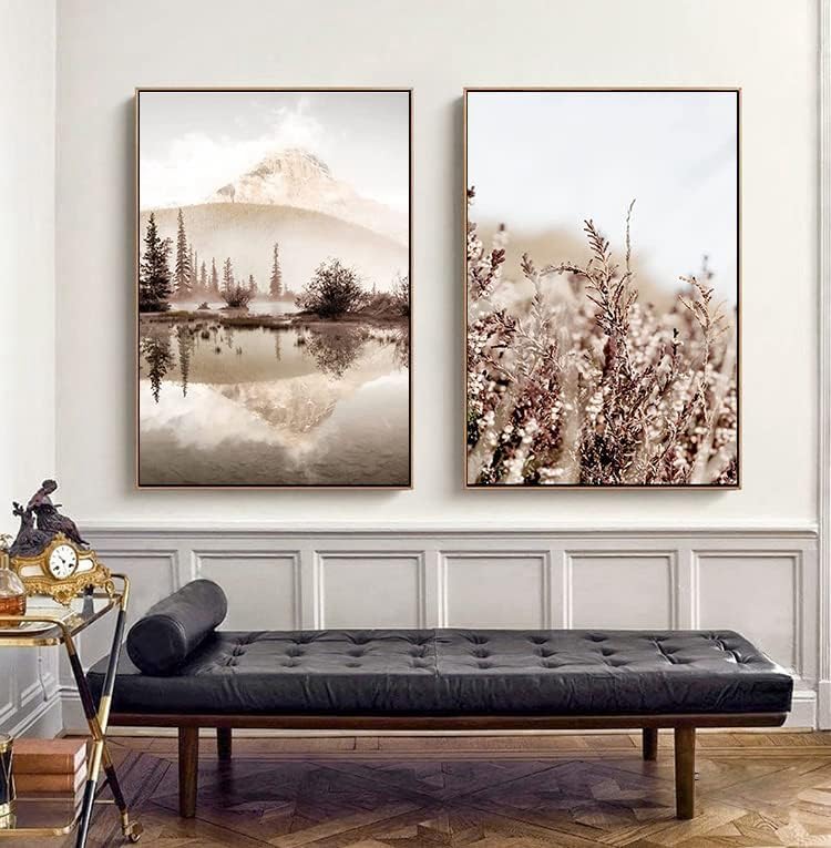 Quadri in vetro temperato, decorazioni per la casa, dipinti floreali su vetro, quadri per il soggiorno, decorazioni per la camera da letto, grandi