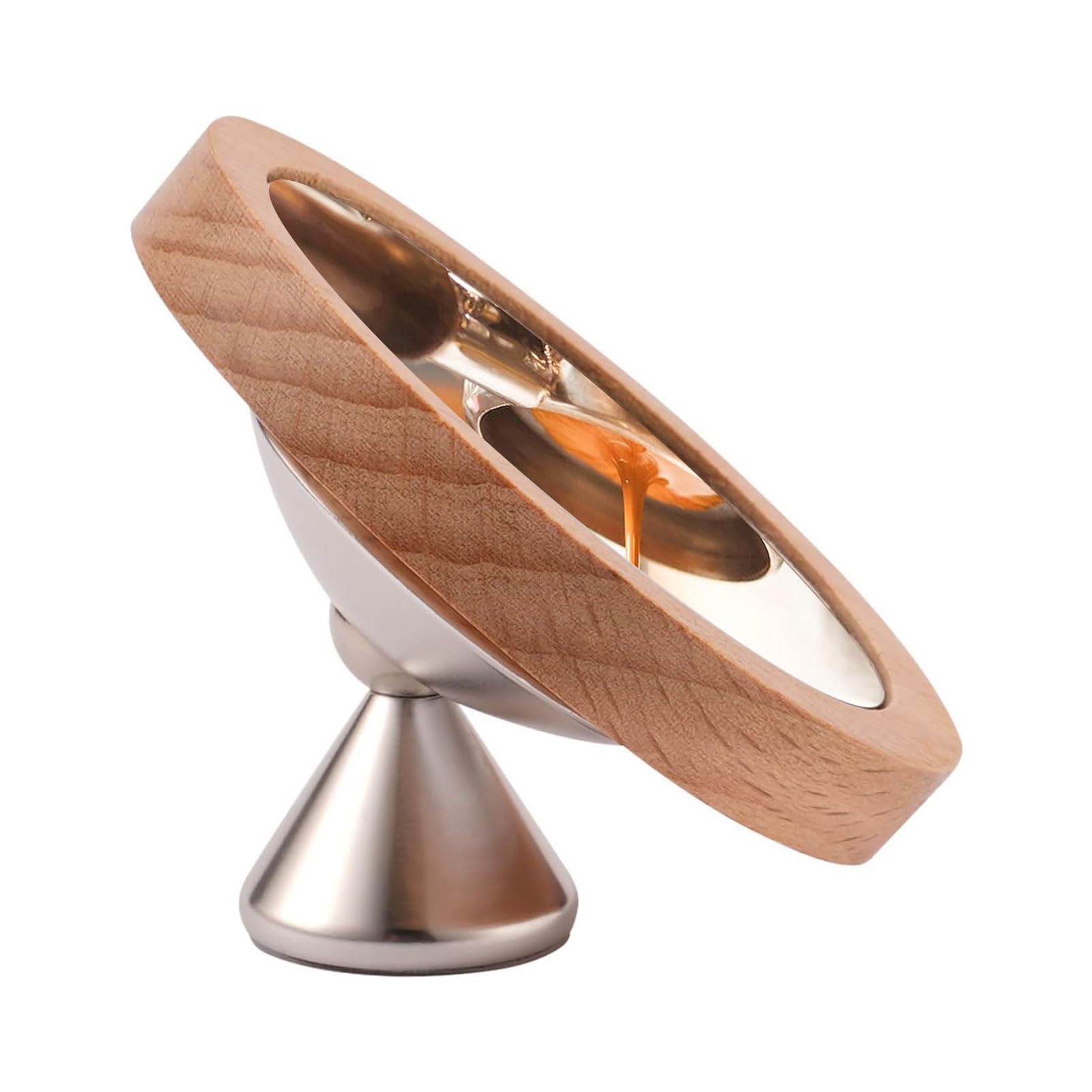 Espresso Shot Mirror, 360° Rotation Lens Reflective Mirror for Bottomless Naked Portafilter, Magnetic Detachable Mirror for Flow Rate Observation, Coffee Machine Accessory