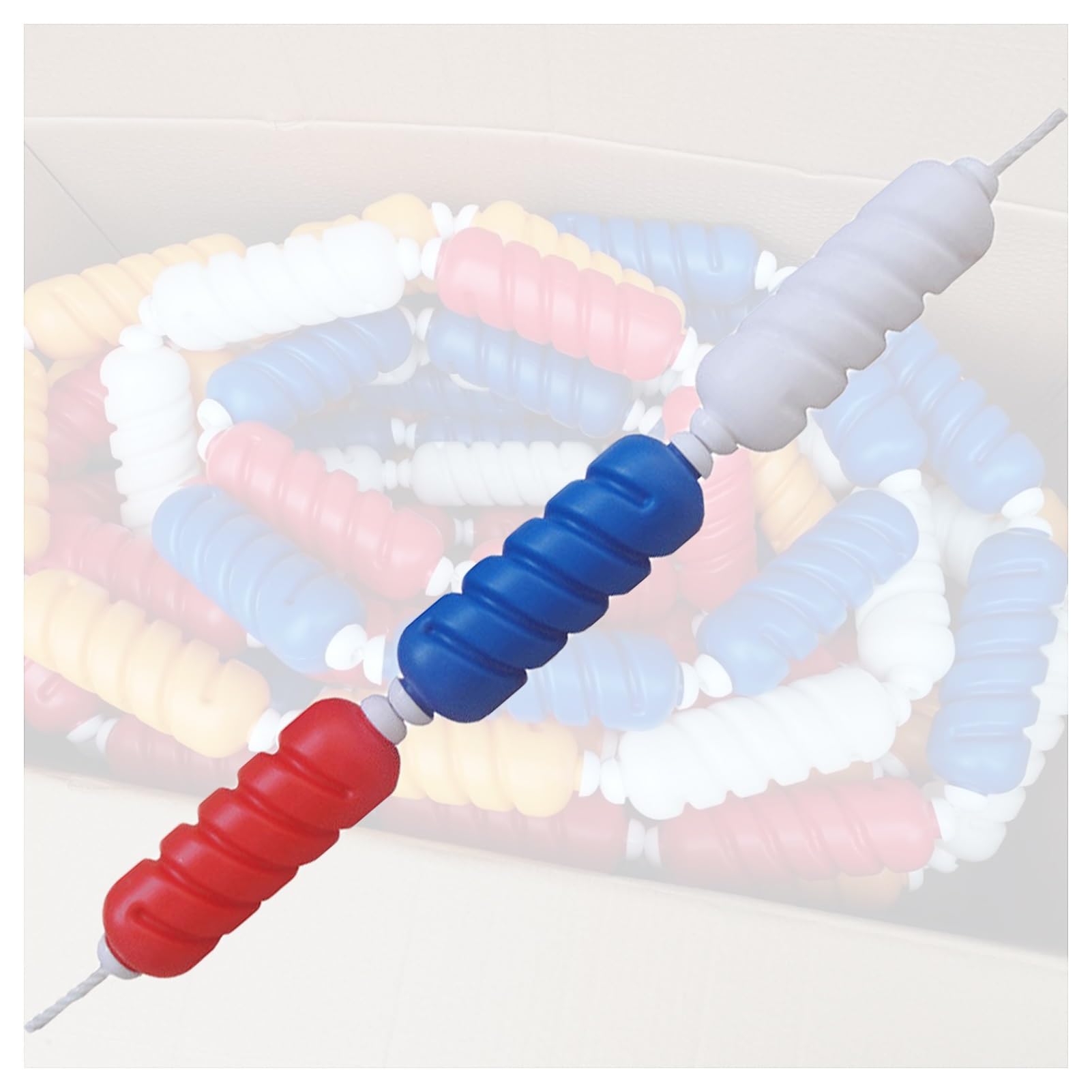 Lina Asekuracyjna Z Bojami Do Podziału Torów Basenowych Boja Tory Spiralne Do Podziału Płytkich Torów Zawodów Pływackich(Nylon,6m/20ft)