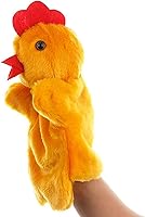 Vista 2 de Marionetas de mano de pollo de peluche de gallina juguetes para imaginativos juegos de simulación de cuentos regalos para niños