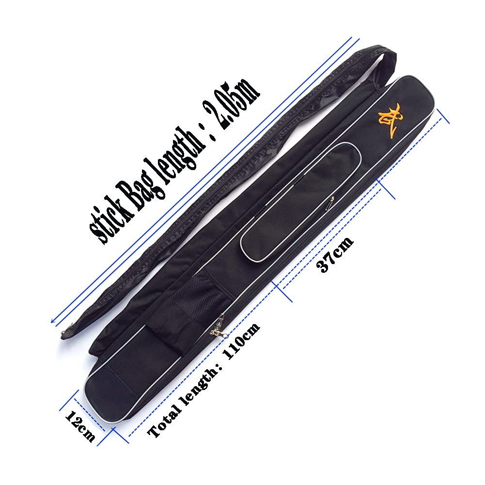 GOONSDS Taichi Sword Carrying Bag Double Layer Sword Carrying Case Martial Arts Weapons Case Sword Shoulder Bag (Double Layer),Black