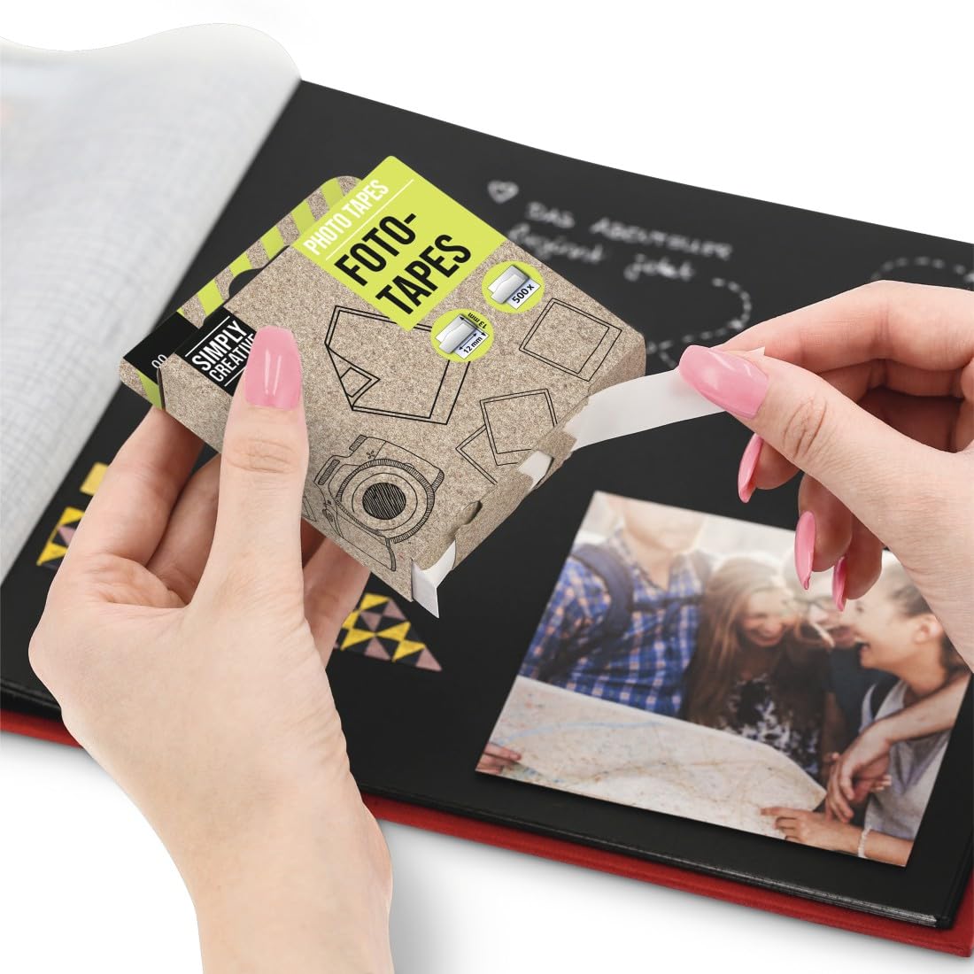 HAMA Biadesivo Trasparente Per Foto - Adesivo Doppia Faccia