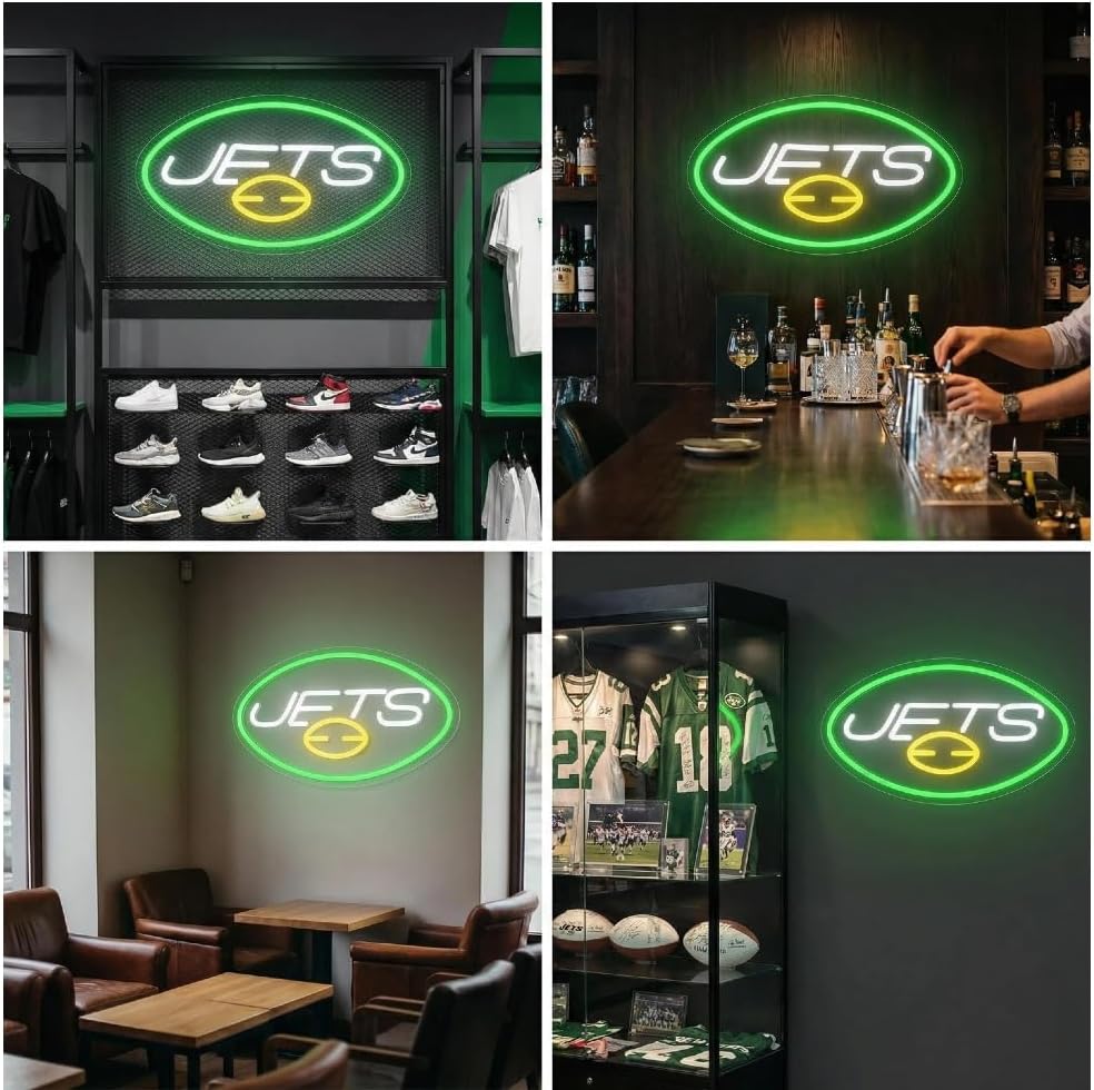 Football Neon Sign for Wall Decor Football Neon Light With Light Dimmable Switch, Led Neon Light for Man Cave Decorand Sport Fans, Birthday Gifts Bedroom Party Club Bar Dorm