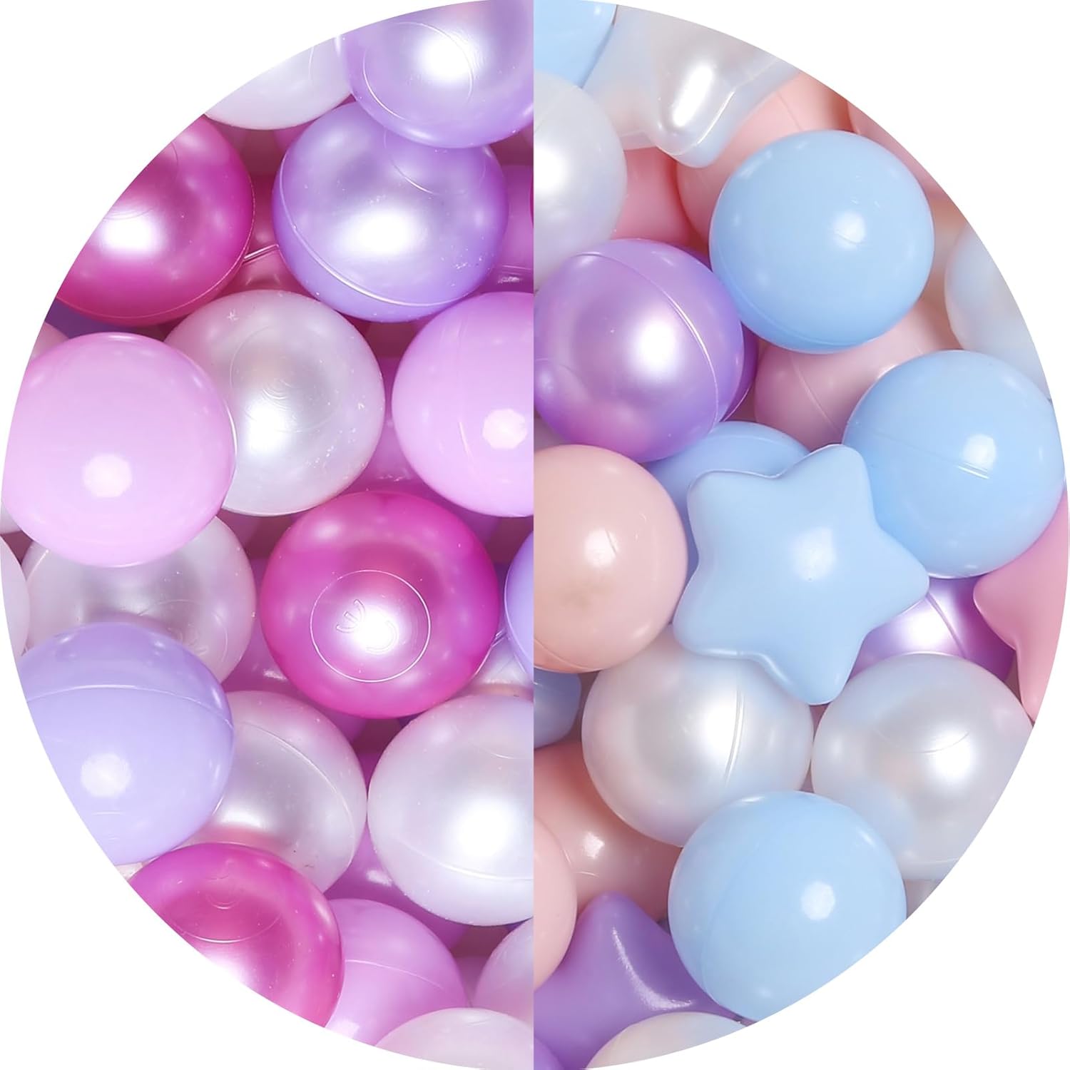 GOGOSO 500pcs Shape Ball Pit Balls