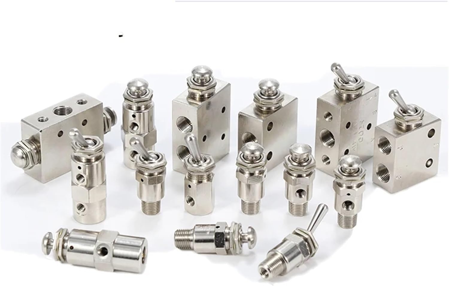 Air Pneumatic Mechanical Valve, Toggle Button Switch TAC2-41V TAC-31P, 1pc(TAC-2V)