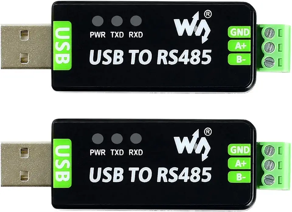 Waveshare Industrial USB to RS485 Bidirectional Converter Onboard Original FT232RL and SP485EEN Allows Automatic Transceiving-2PCS
