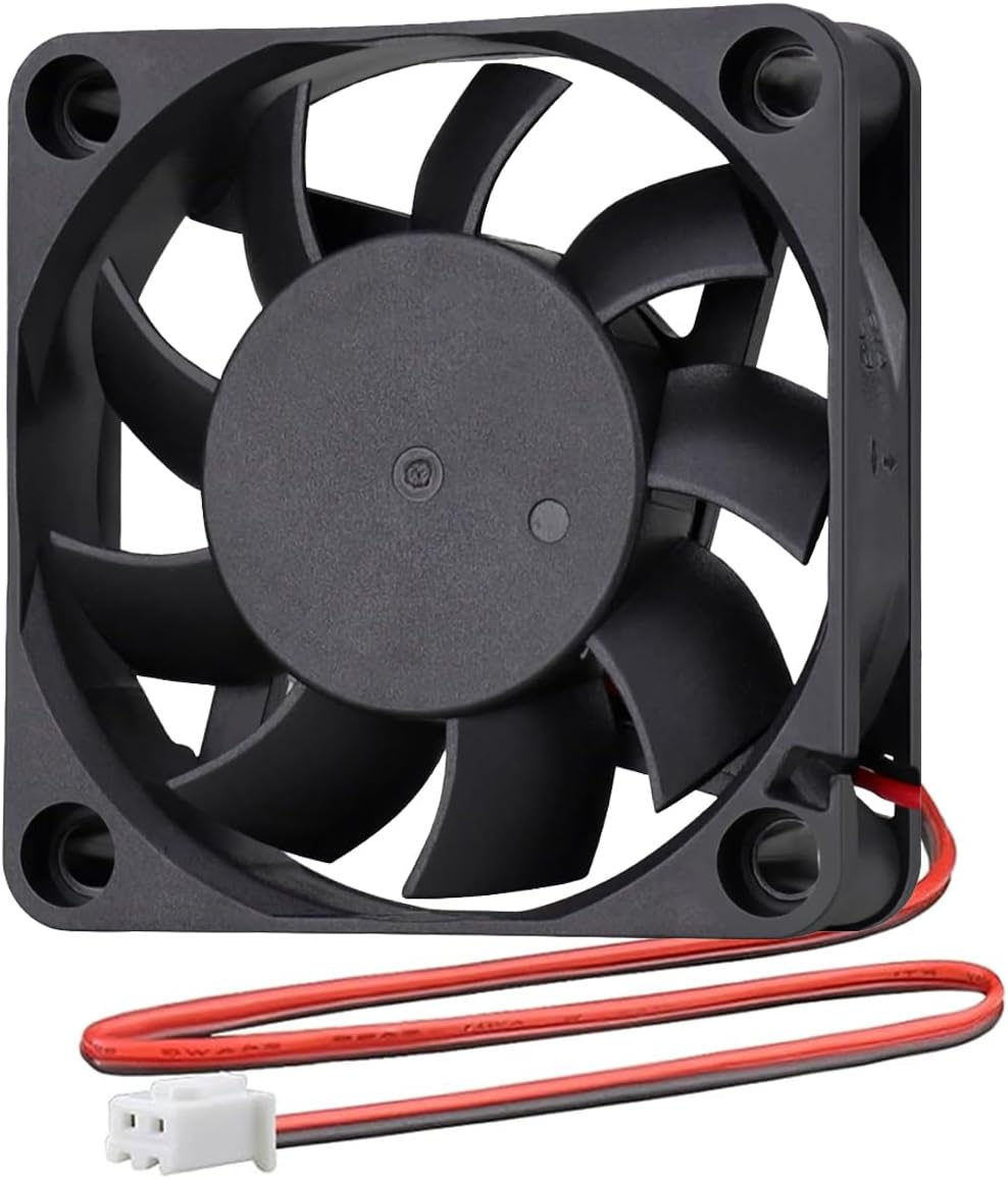 High Speed DC 12V Brushless Cooling Fan 60mm x 60mm x 15mm 6cm 0.16A 2 Wires Computer Case PC Cooler 60x60mm