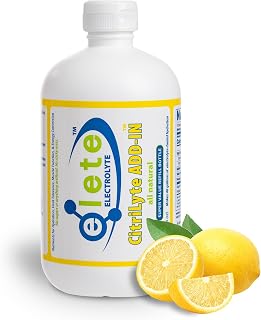 elete CitriLyte Electrolyte Add-in Hydration Drops | Sodium Magnesium Potassium Trace Minerals | Slight Lemon Flavor | Muscle Cramp Relief | Transform Any Drink into a Sports Drink, 18.6oz Refill Size