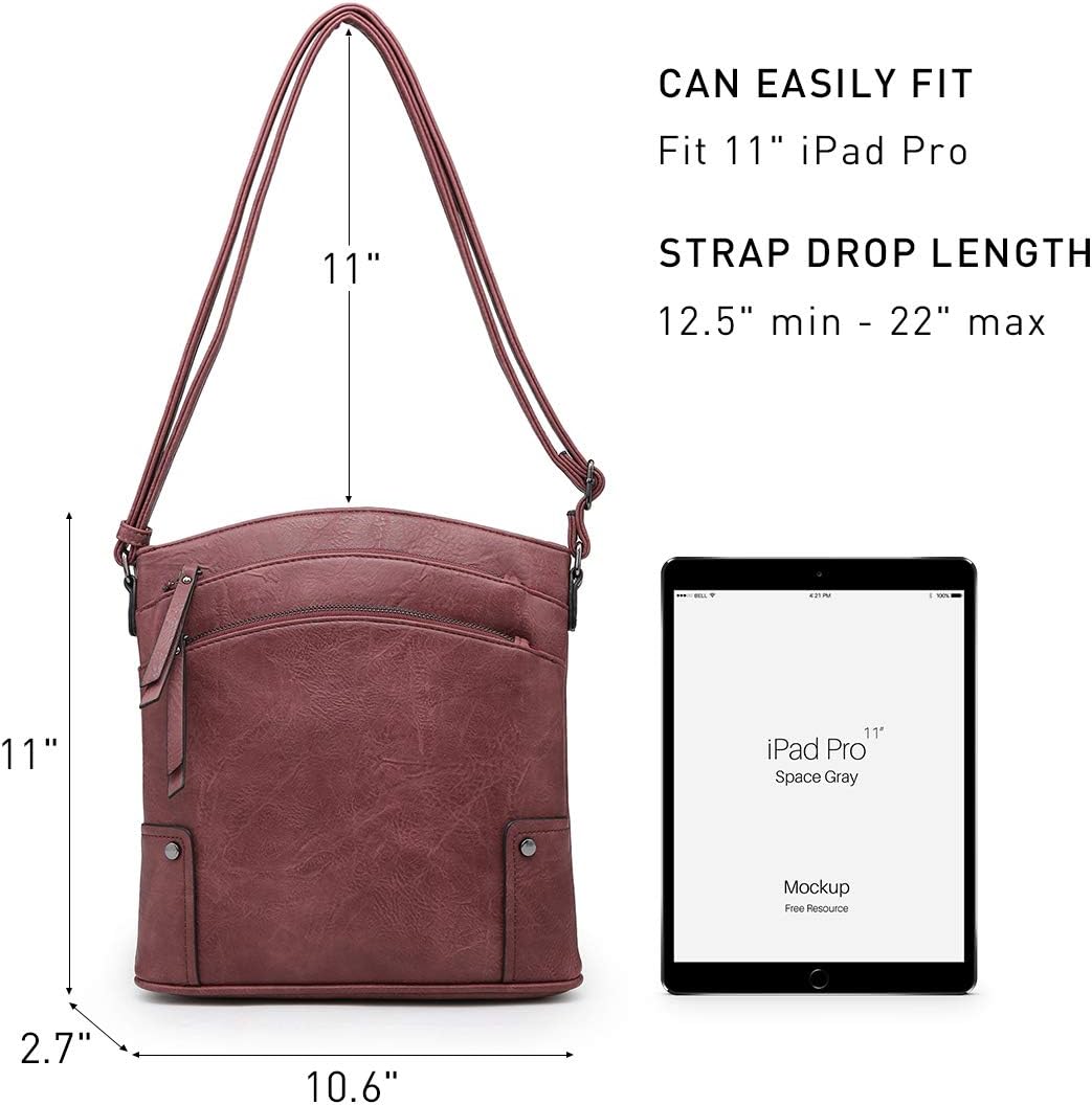 VONMAY Crossbody Bags for Women Purses Handbags Multi Pockets Shoulder Bag with Adjustable Strap | multi pocket purse, zipper compartment, travel crossbody bag, lightweight purse, everyday handbag, Stylish & Functional
