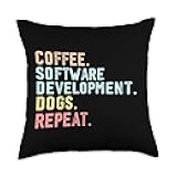 Software Developer Appreciation Coffee Software Development Throw Pillow