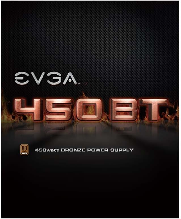 EVGA 100-BT-0450-K1, 450 BT, 80+ Bronze 450W, 3 Year Warranty, Power Supply