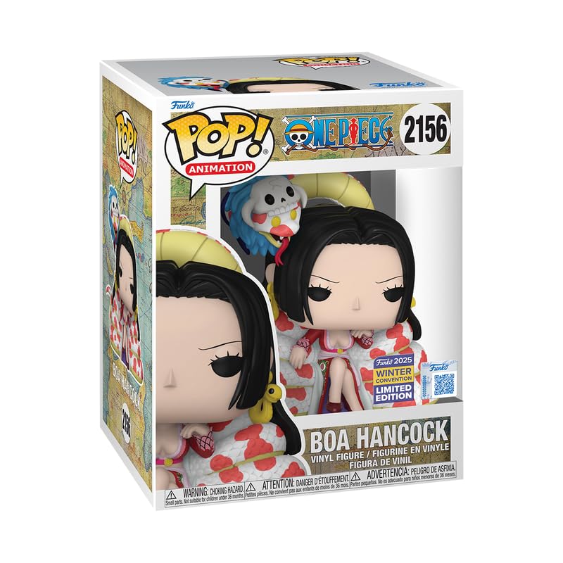 Funko Pop! Animacja One Piece Boa Hancock on Throne, winylowa figurka #2156, zimowa konwencja 2025 edycja limitowana